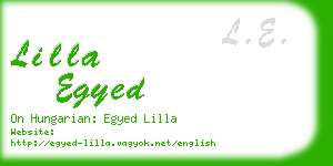 lilla egyed business card